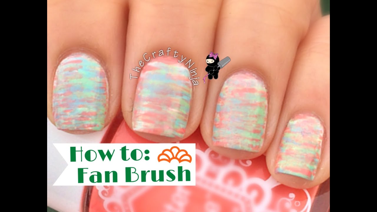Easy Fan Brush Nail Art Tutorial