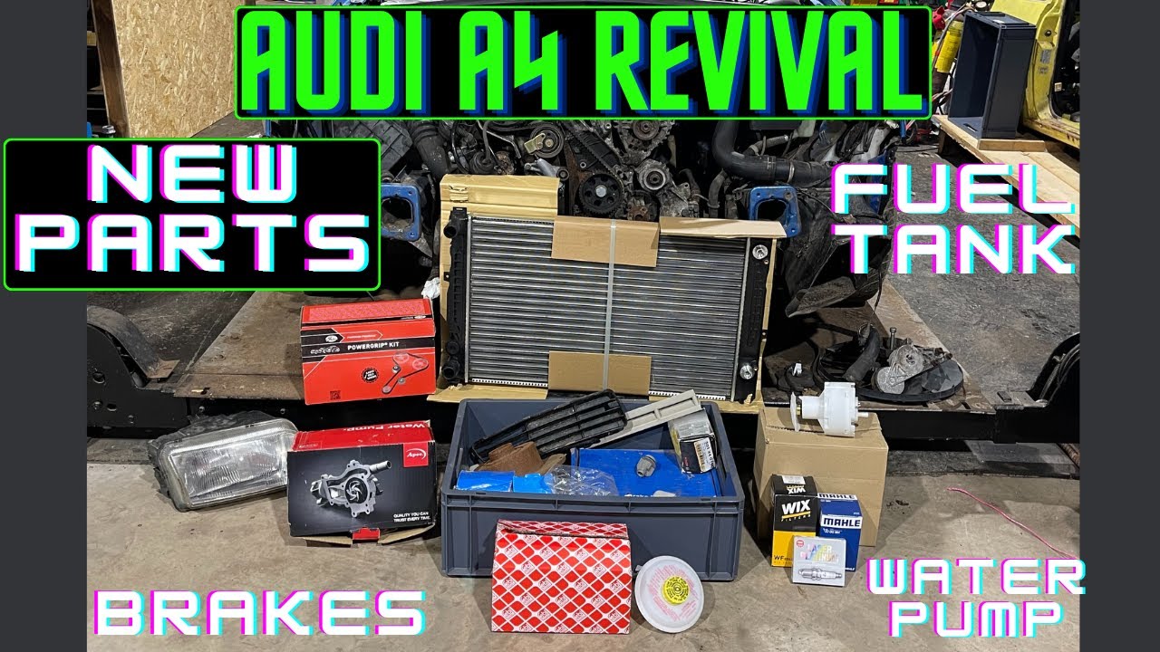 Audi A4 1.8T Farm/Barn Find Revival & Detail | Часть 3 | НОВЫЕ ЗАПЧАСТИ! ТОРМОЗА, ВОДЯНОЙ НАСОС И...