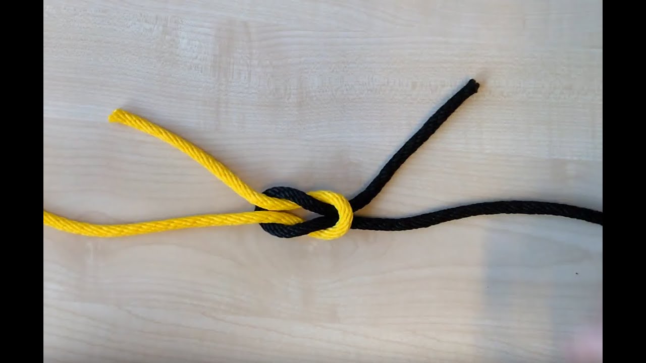 #01 - Der Kreuzknoten oder auch Weberknoten - Zwei gleichartige Seile verbinden