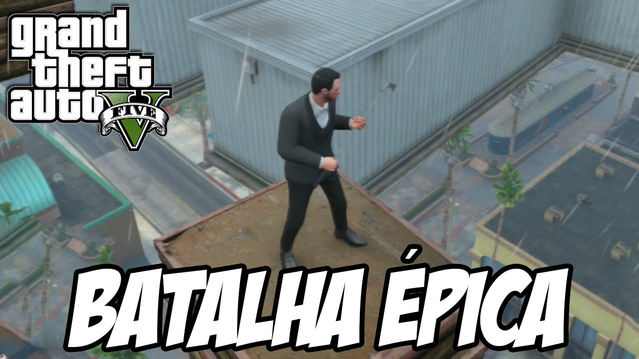 GTA V - Batalha ÉPICA no céu e surto de suicídios