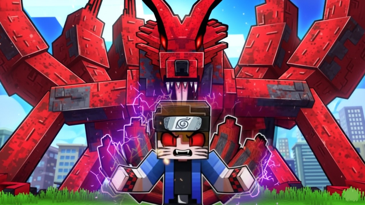 A KURAMA VAMPIRO no NARUTO Minecraft !