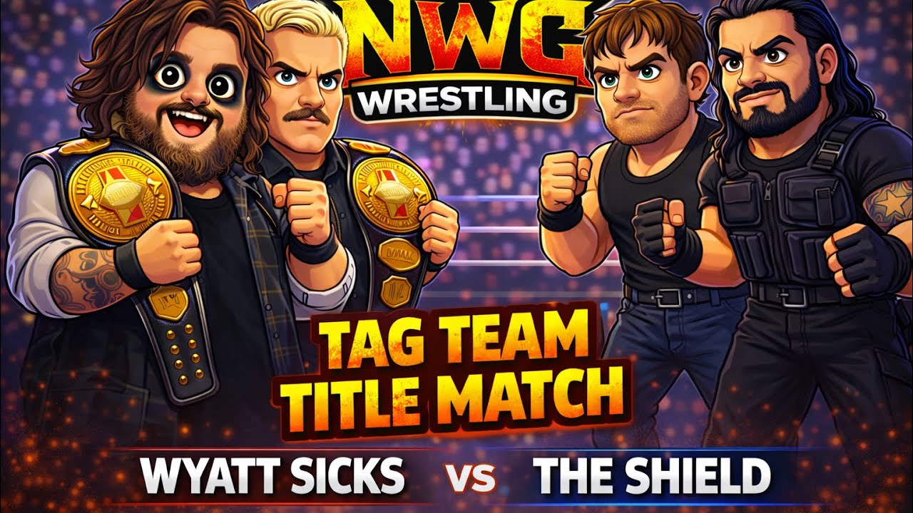 The Wyatt Sicks v The Shield | Tag team title match | NWC