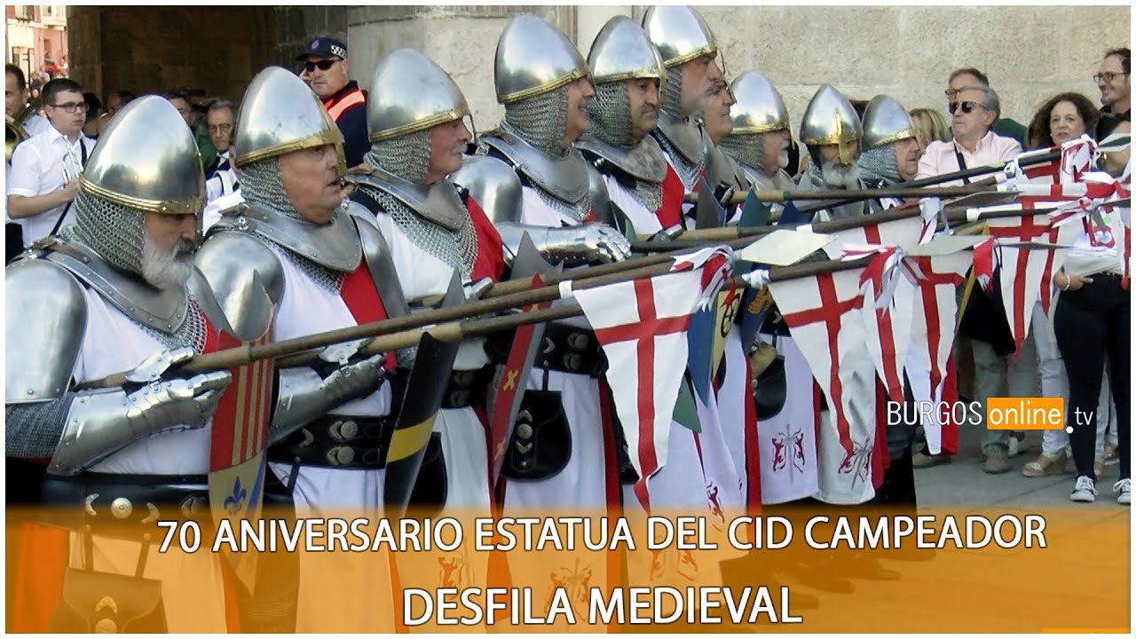 70 aniversario estatua del Cid Campeador desfile medieval- BurgosOnlineTV