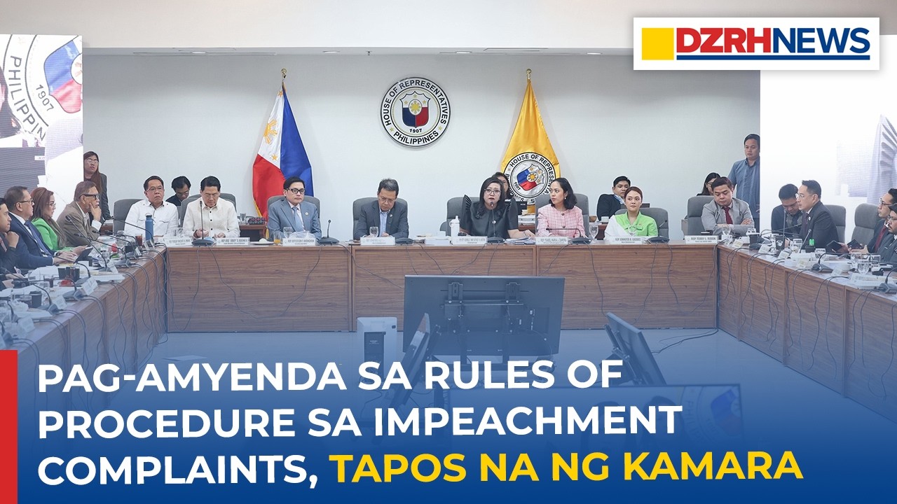Pag amyenda sa rules of procedure sa impeachment complaints, tapos na ng Kamara