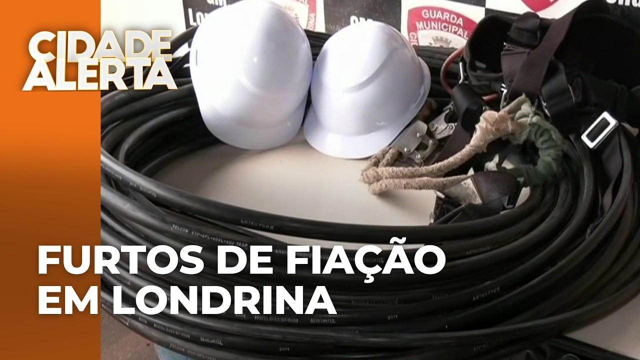 GM prende dois suspeitos de furto de fiação em Londrina; eles estavam usando uniforme de uma empresa