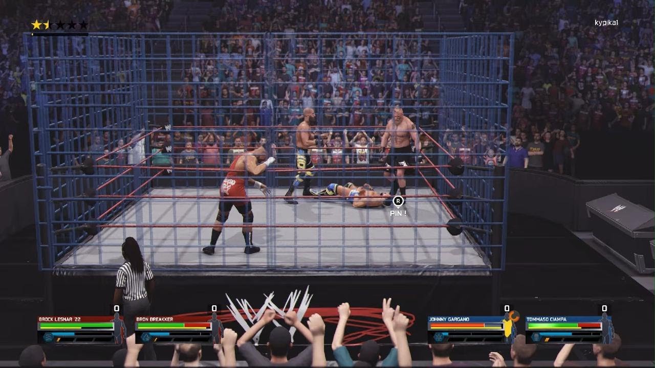 WWE THE VISION VS DIY IN A STEEL CAGE