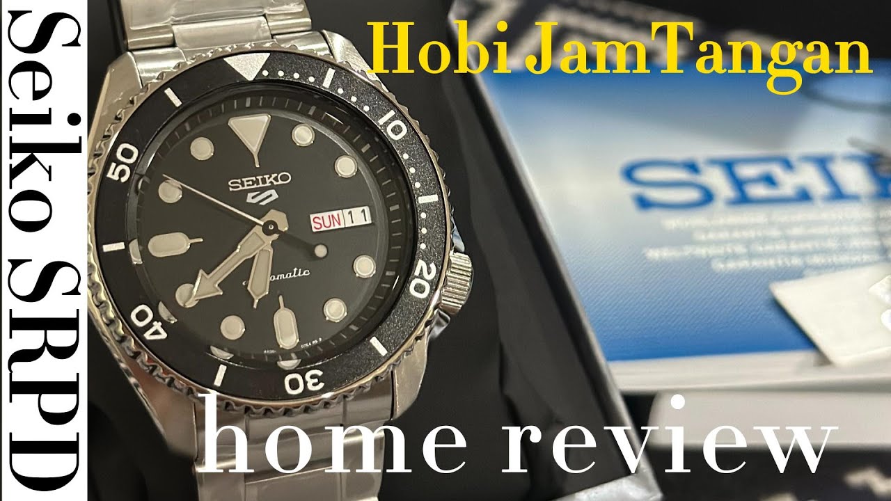 Seiko SRPD 55k1 Jam Tangan Automatic AKA The SKX Sports Style Black dial [ Review Nyantai di Rumah ]