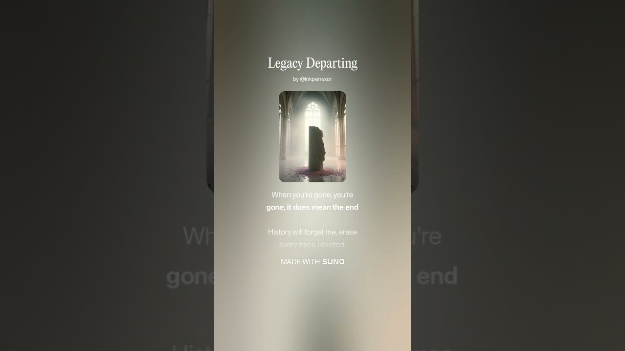 Legacy Departing-Reimagined with female vocals and alternate styling.