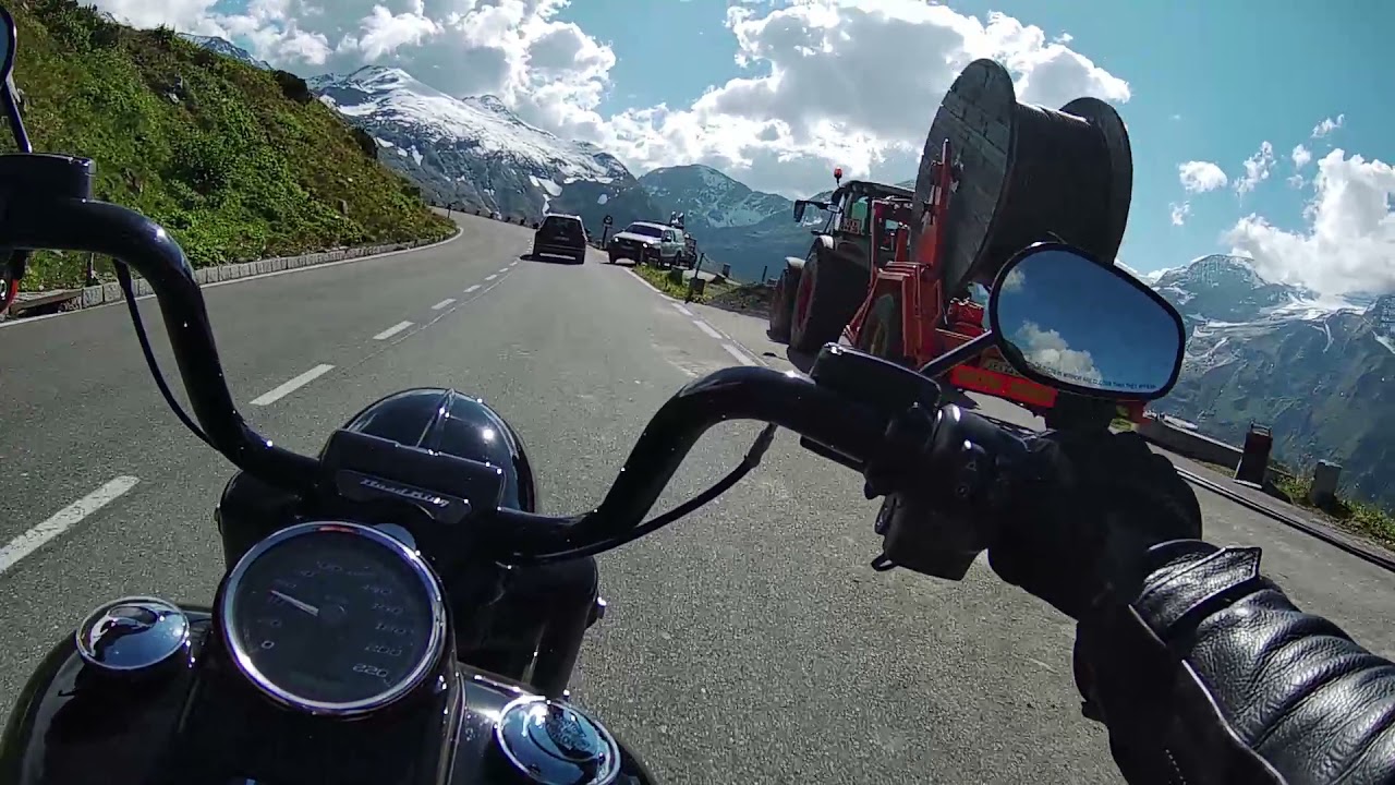 Großglockner Hochalpenstrasse 2021   (Harley-Davidson Road King Special raw sound)