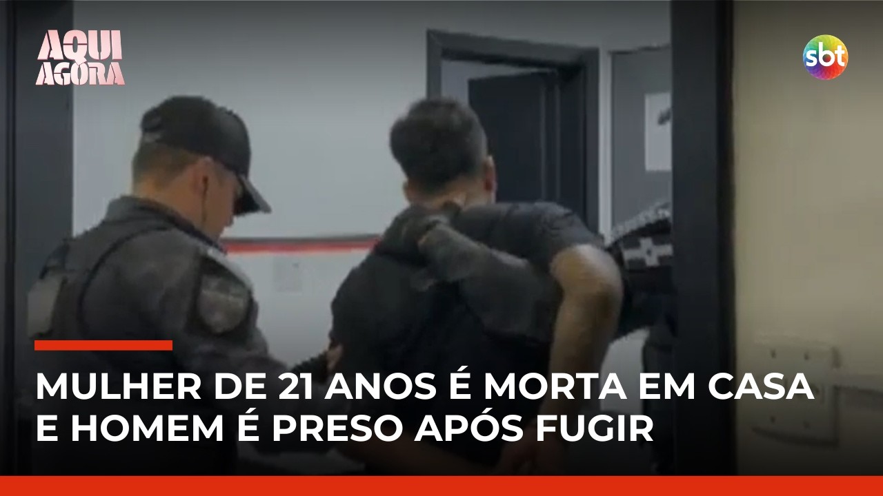 Homem &eacute; preso ap&oacute;s jovem ser encontrada morta em casa na Grande SP | #AquiAgora