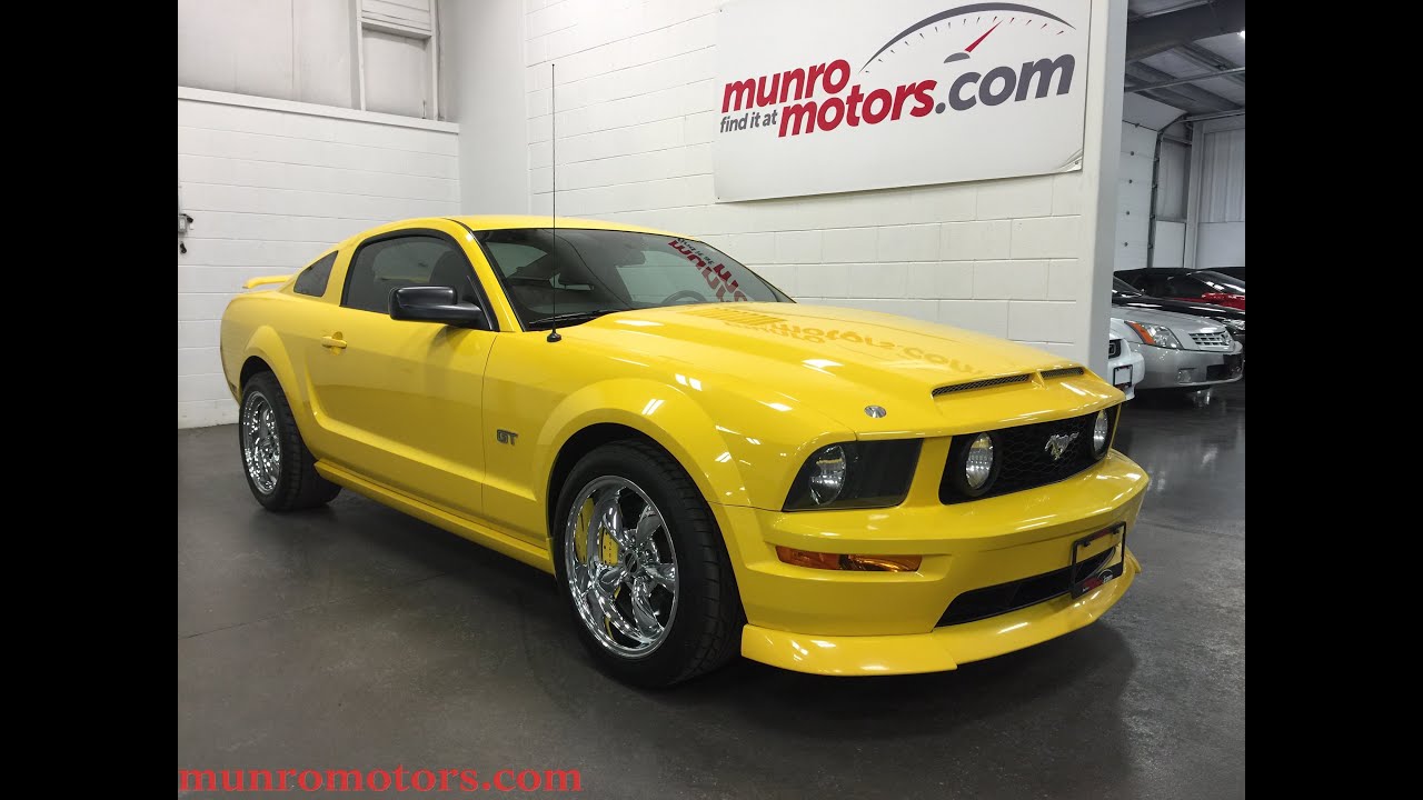 2006 Ford Mustang Premium GT 5 spd ROUSH SOLD Chrome Yellow Munro Motors