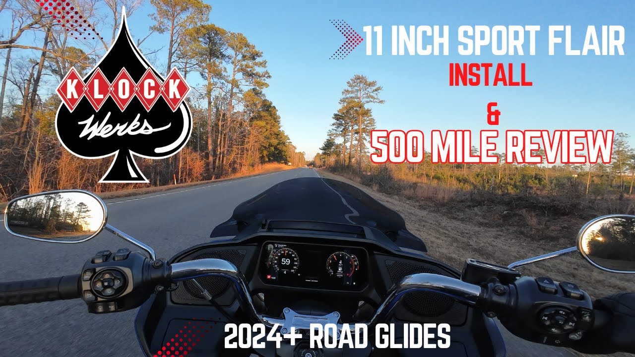 Klock Werks 11 inch Sport Flare for 2024 & up Road Glides Install & 500 Mile Review