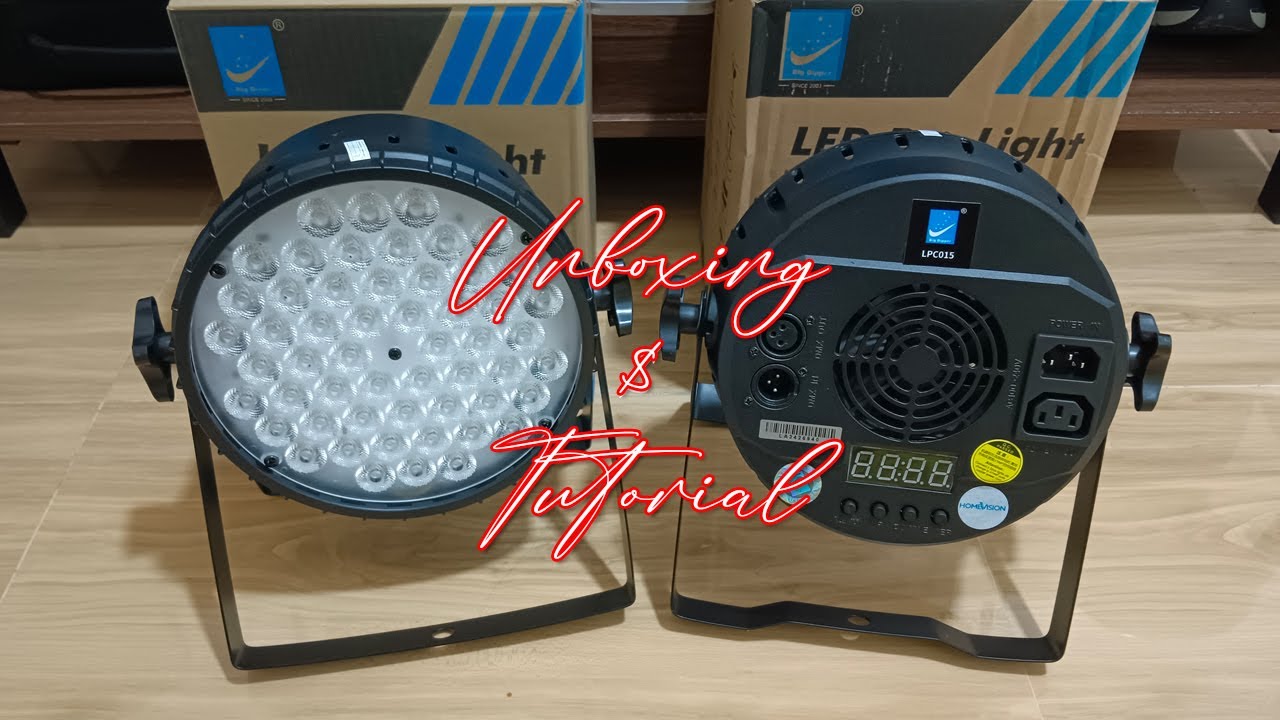 Unboxing and tutorial Big Dipper LPC-015 PAR Led Lights