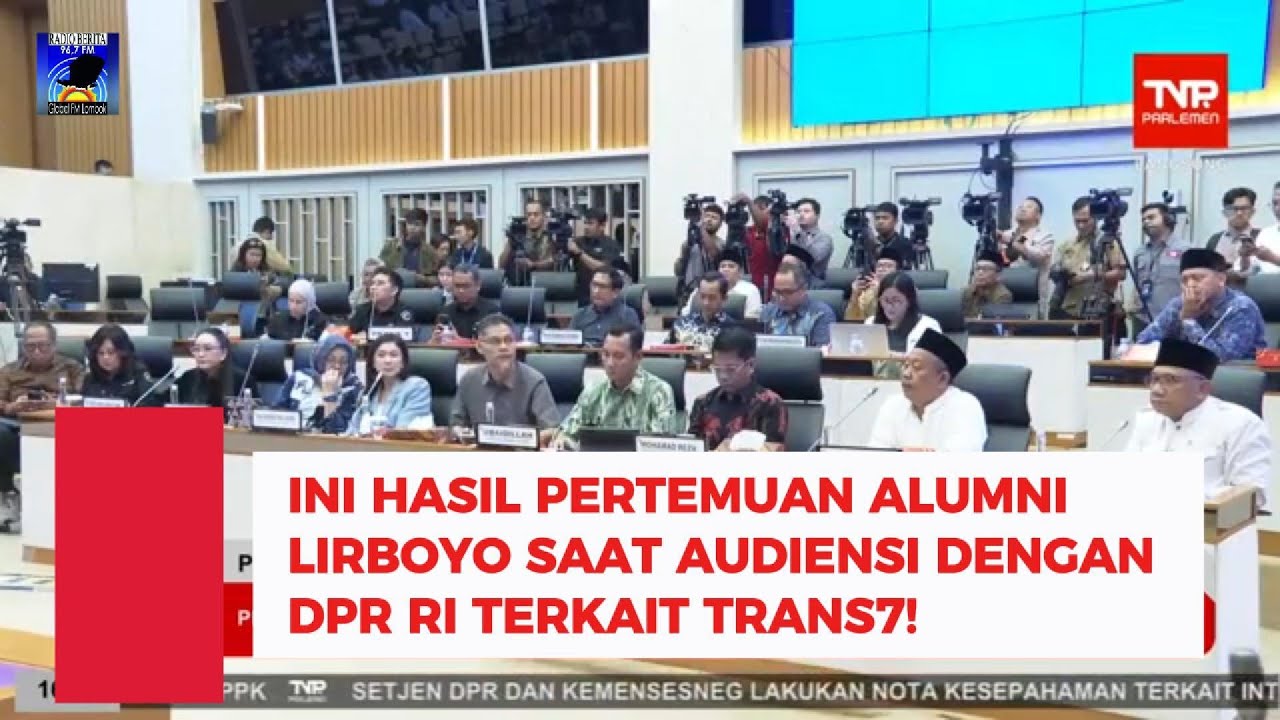 DPR Keluarkan Tiga Rekomendasi Terkait Tayangan “Xpose Uncensored” Trans7