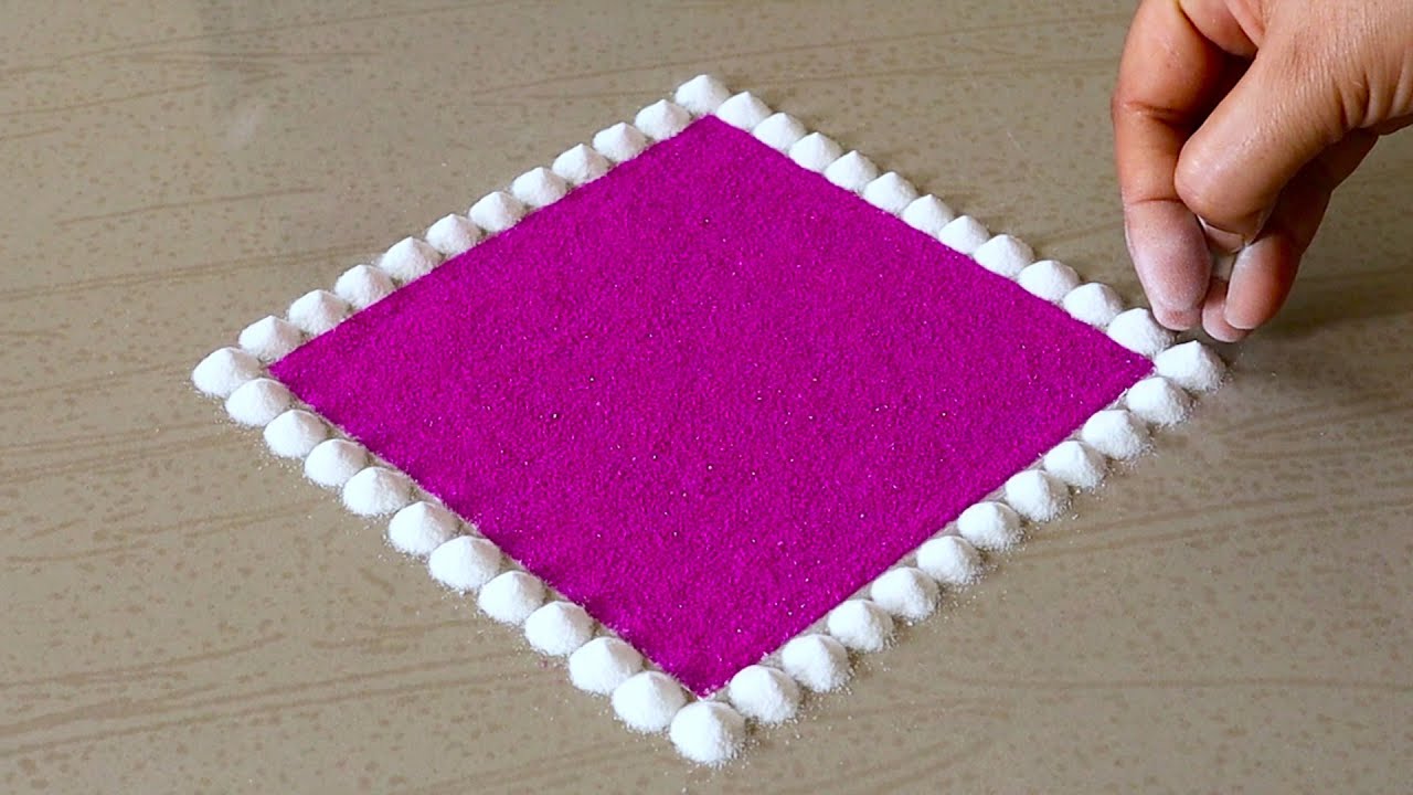 Easy & Simple Rangoli Designs For Diwali | Kolam Designs For Deepavali | Deepavali Muggulu | Art