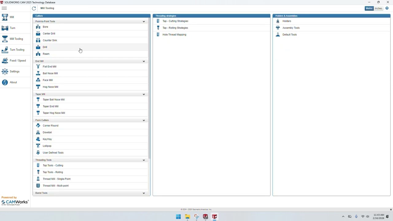 SolidWorks for Students - SolidWorks CAM Part 1, the Technology Database