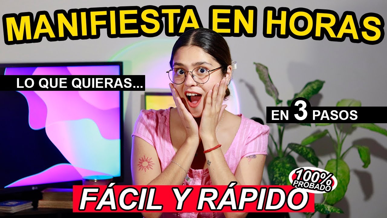 MÉTODO PARA MANIFESTAR lo que quieras FÁCIL Y RÁPIDO en 3 PASOS | LEY DE ATRACCIÓN