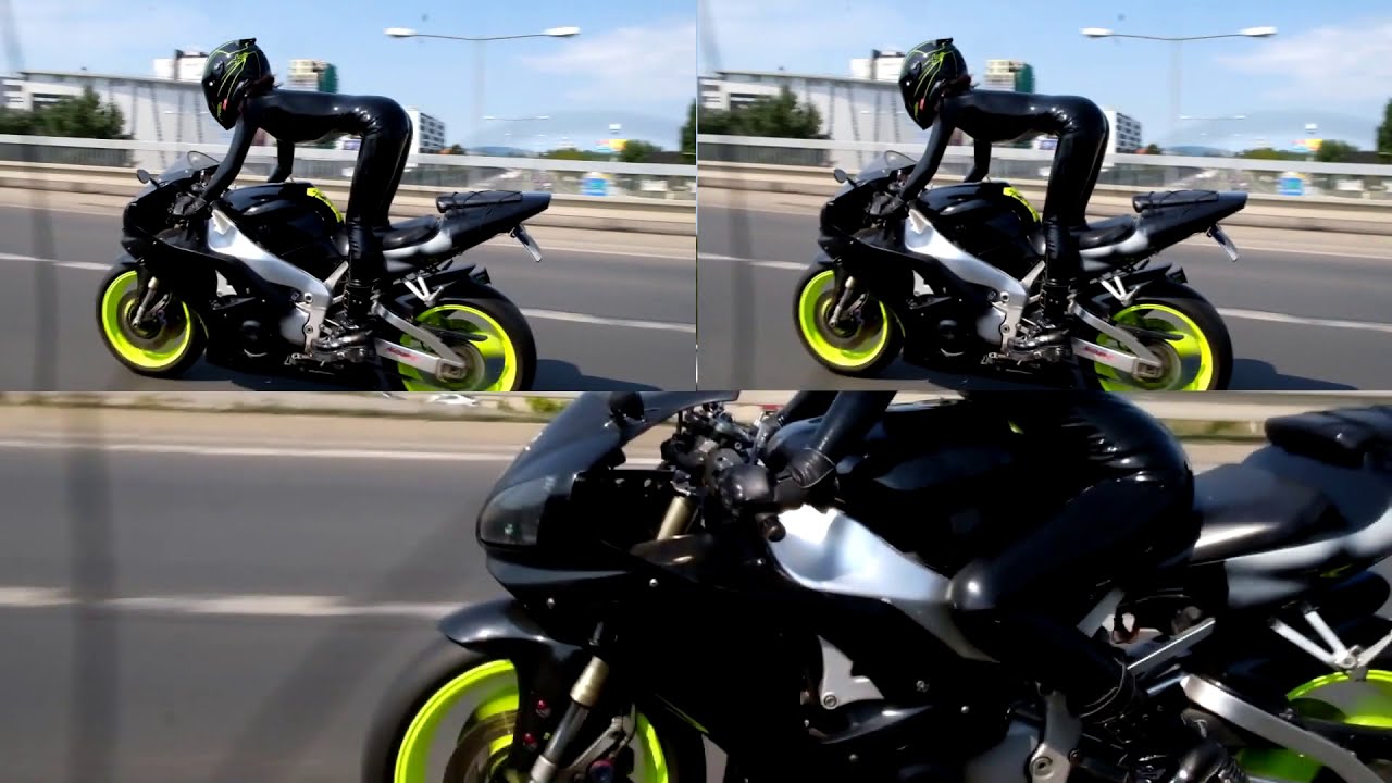 devilish motorbike ride in latex LONG VERSION