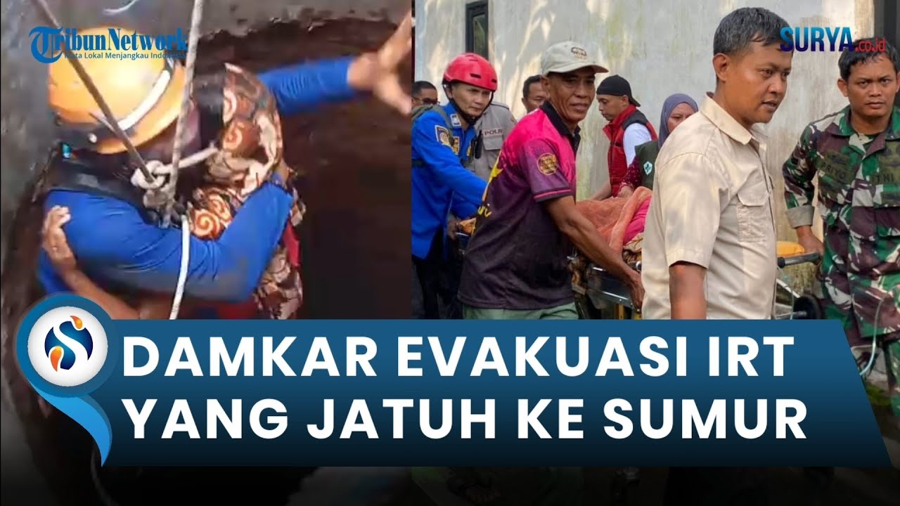 DETIK-DETIK Damkar Bondowoso Selamatkan Emak-emak yang Jatuh ke Sumur Sedalam 27 M dengan Selamat