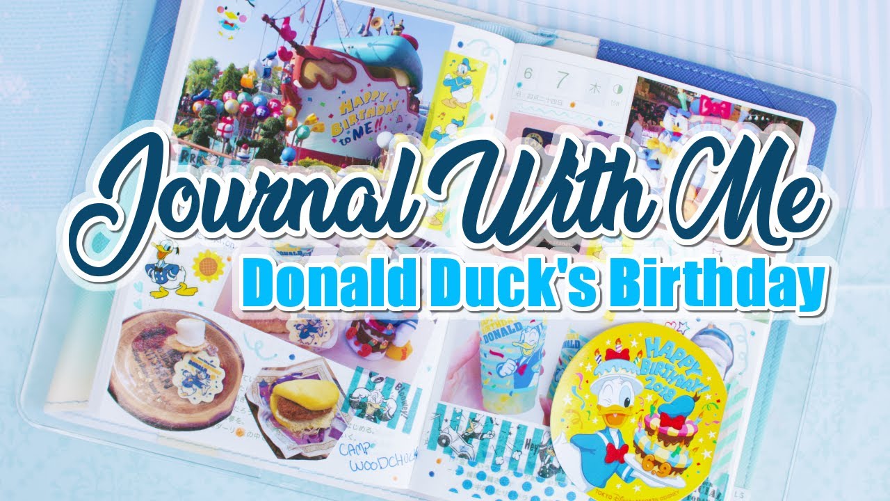 Journal With Me | Donald Duck's Birthday at Tokyo Disney | Hobonichi Techo
