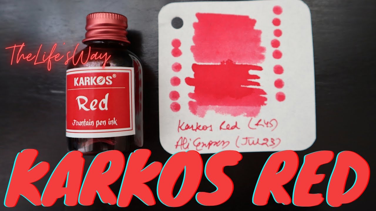 Karkos Red Fountain Pen Ink (30ml) for USD 1.97 Only!