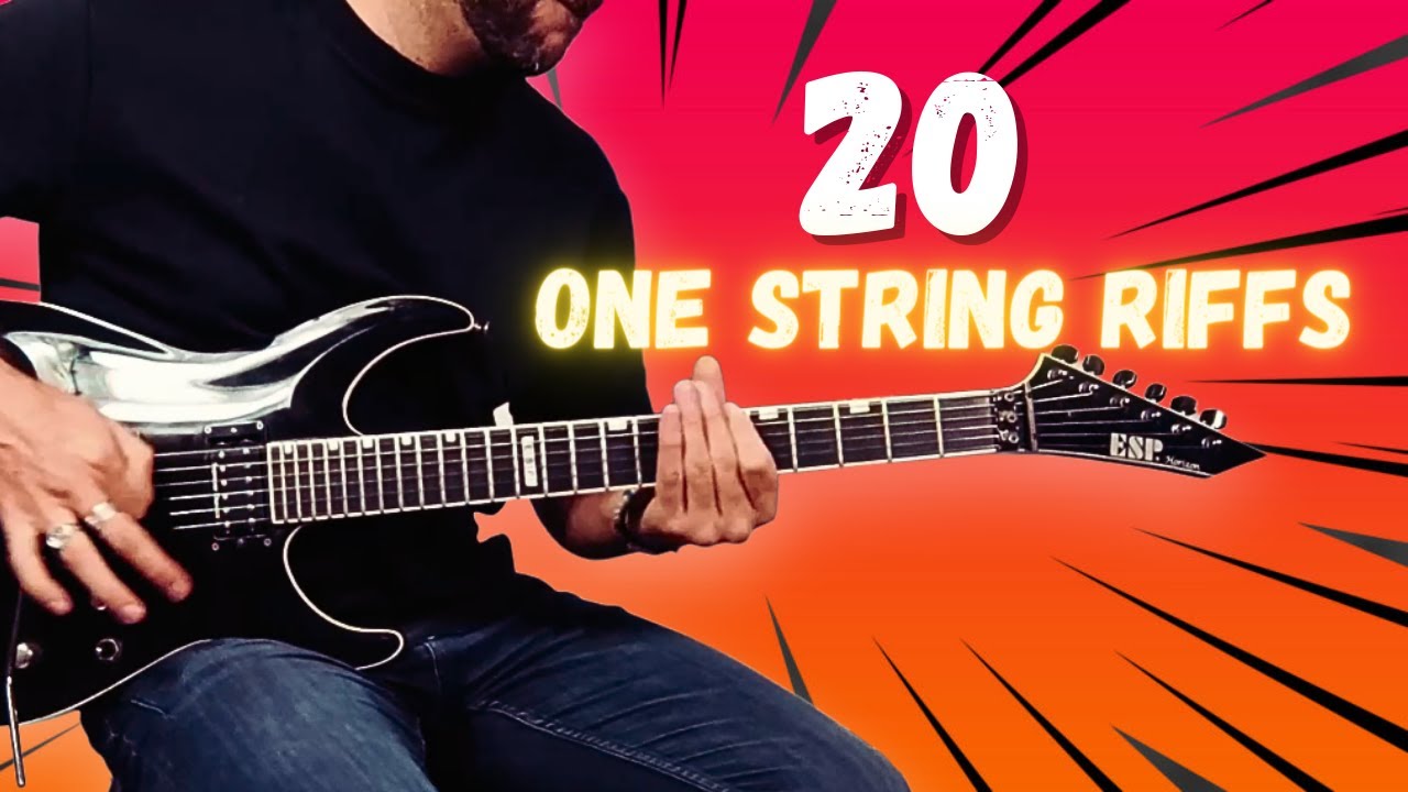 20 One String Riffs | Easy To EXTREM