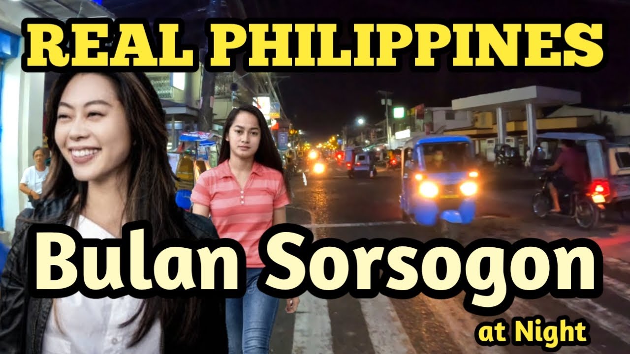 NIGHT WALKING TOUR in BULAN SORSOGON PHILIPPINES | REAL LIFE SCENES at Night | Walking Tour [4K]