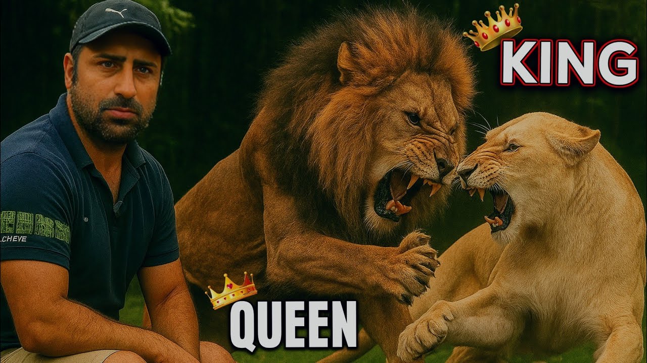 Lion King Attacks His Queen Brutally 😱 | Waqas Wildlife Farm Shocking Vlog