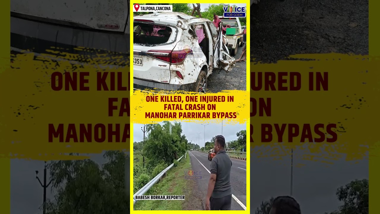 One Killed, One Injured in Fatal Crash on Manohar Parrikar Bypass