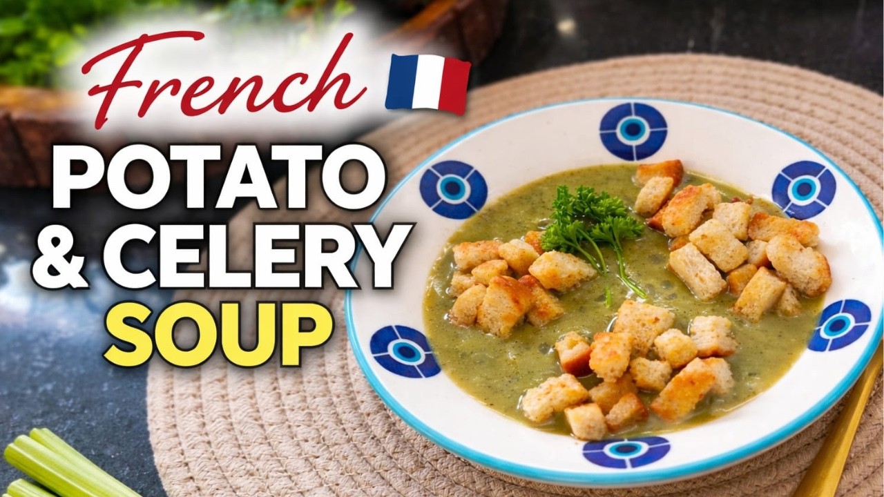 Creamy French Potato & Celery Soup | Comfort in a Bowl