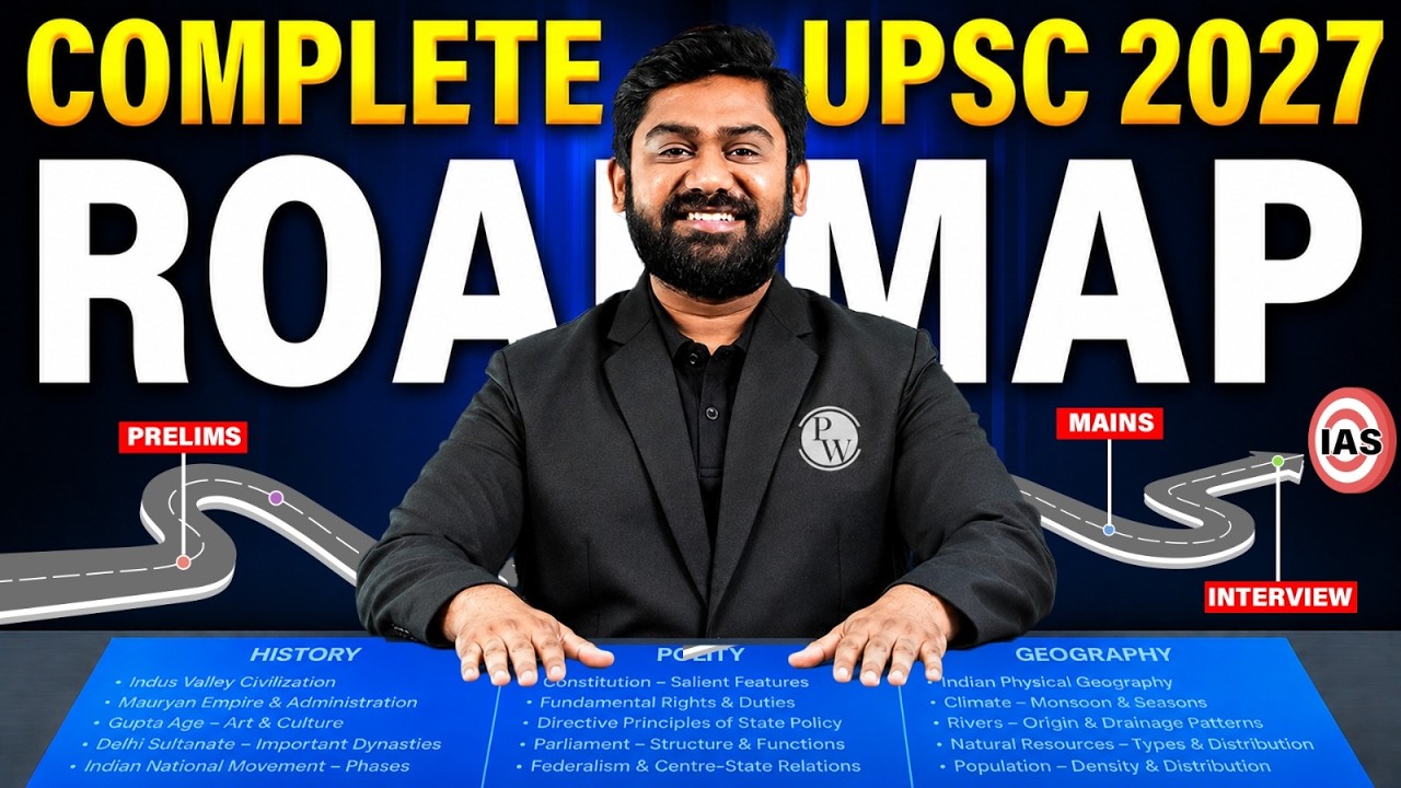 Complete UPSC 2027 Roadmap 🔥 From Beginner to IAS | Prelims + Mains + Interview