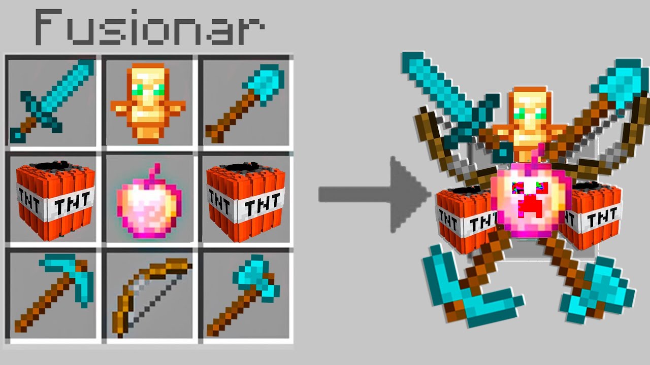 &iexcl;Minecraft PERO podemos FUSIONAR CUALQUIER OBJETO! 😲💥 SILVIOGAMER MINECRAFT PERO
