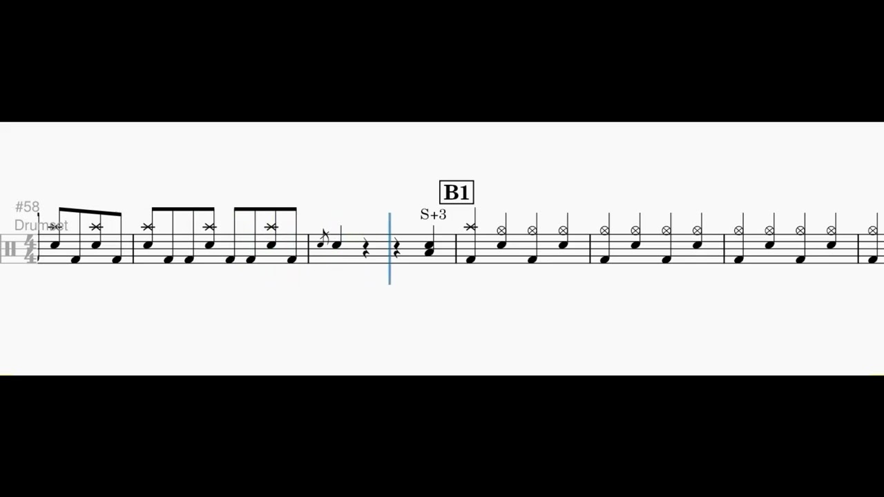 Ngày này năm ấy Rock drumsheet drum score || Easy version