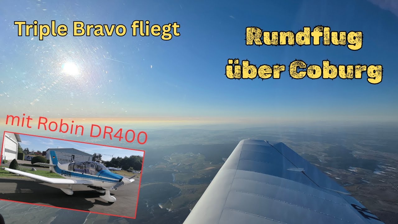 Rundflug über Coburg mit einer DR400