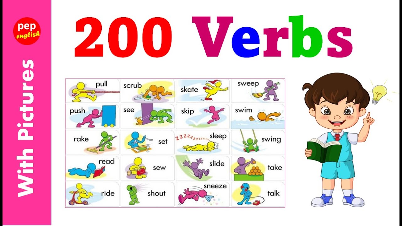 List of Verbs in English | Verbs list with Pictures | Verbs with Examples | Verbs Vocabulary