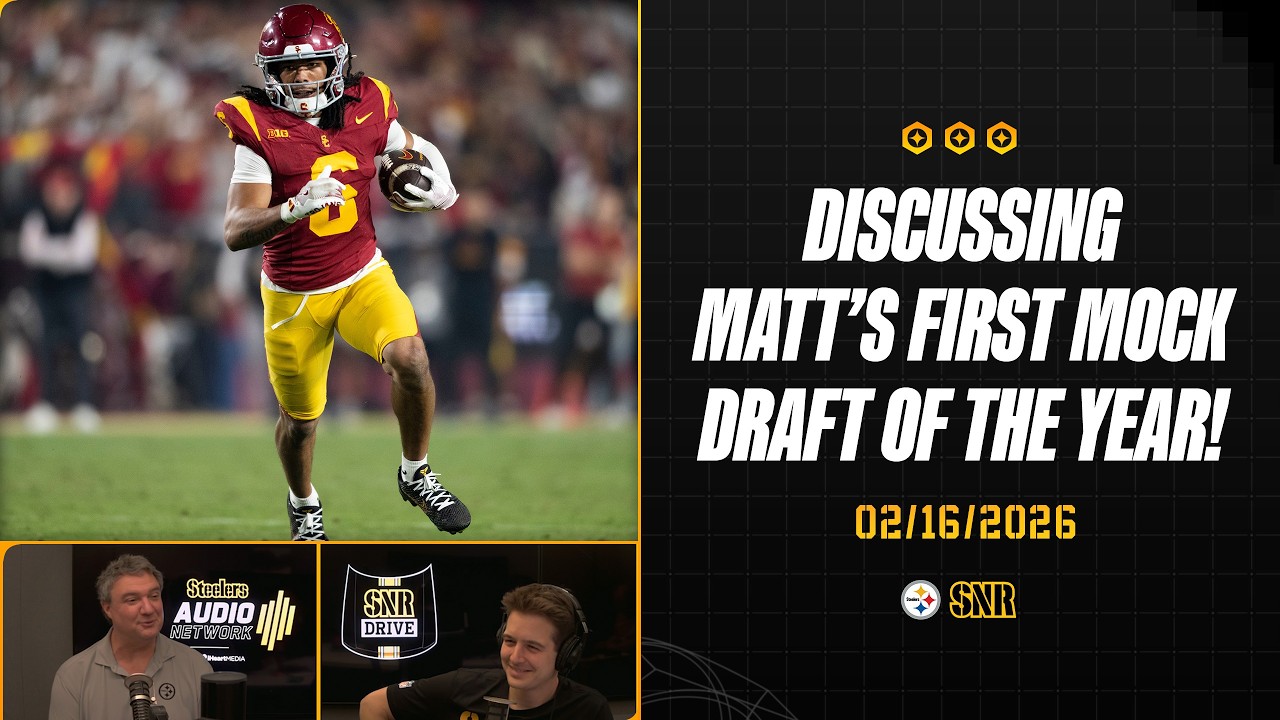 Discussing Matt's First Mock Draft Of The Year | SNR Drive (Feb.16) | Pittsburgh Steelers