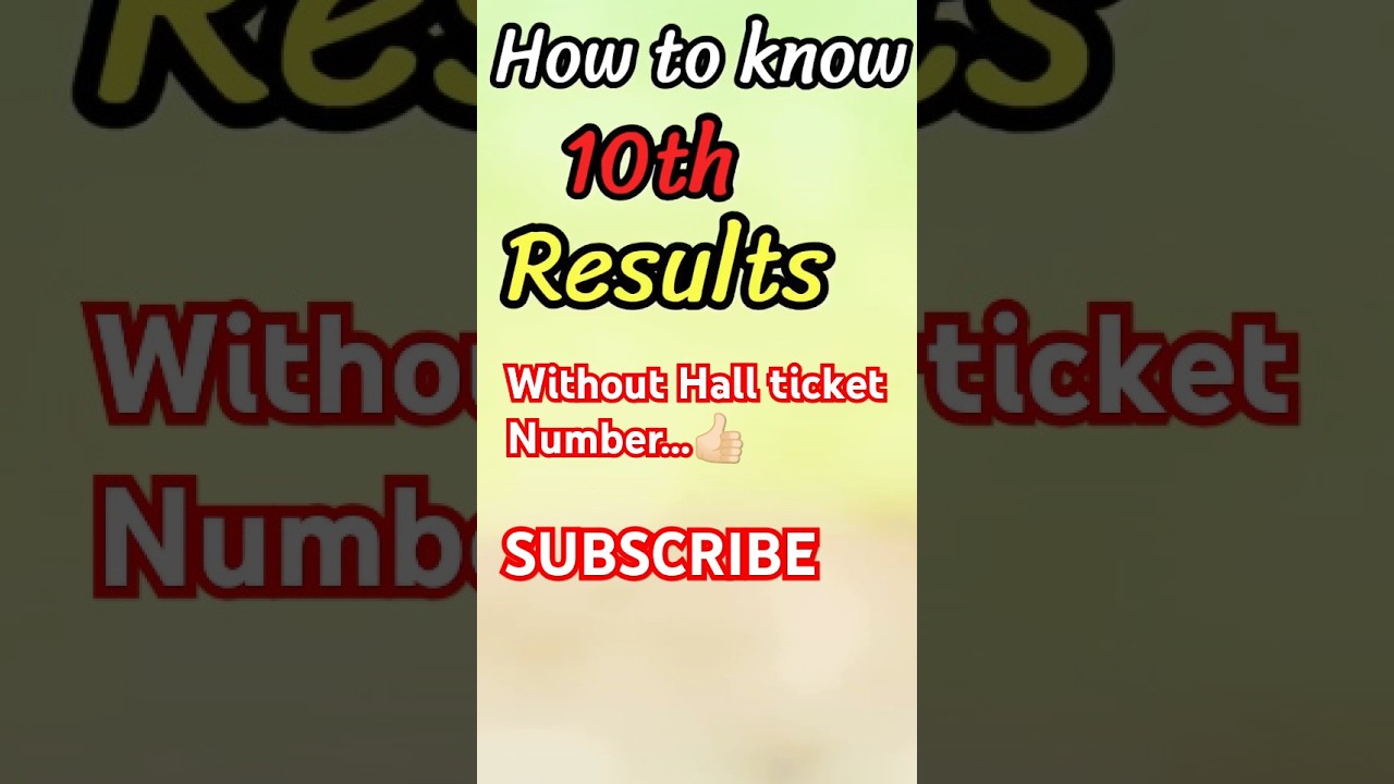how to check 10th results without hall ticket number/#solutionsforsuccess1
