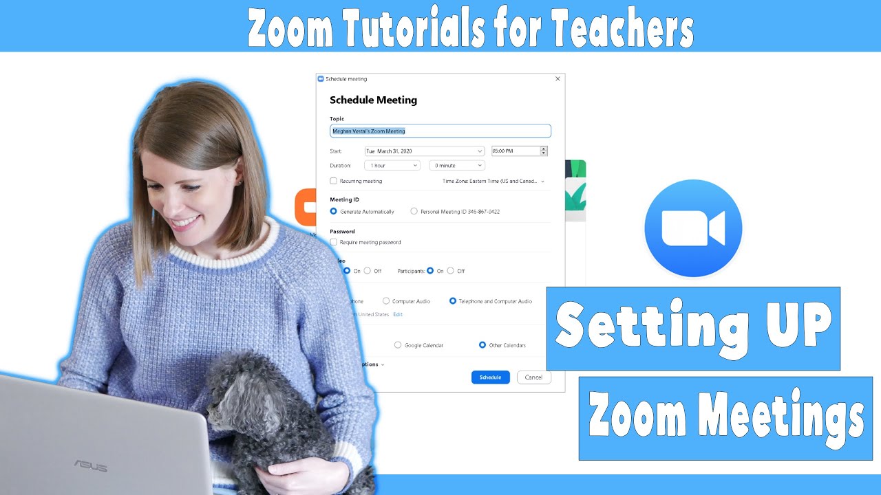 Zoom Tutorials for Teachers Part 1│ Set Up Zoom Meetings