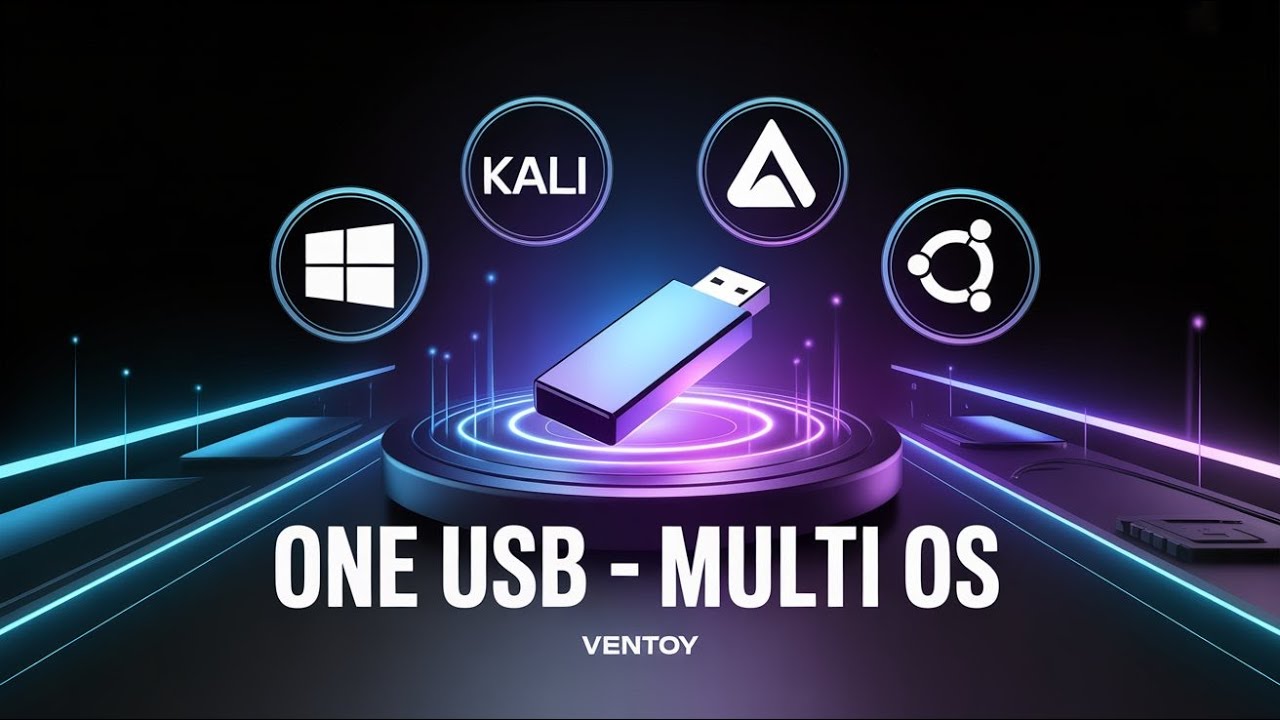 One USB, Multiple OS Install Windows 11, Kali Linux & Ubuntu Using Ventoy | 2026