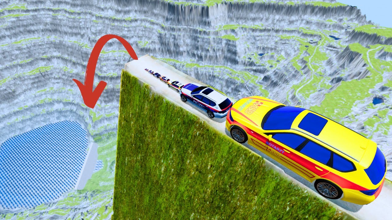 Leap of Death: Small to Giant Cars vs Ultimate Plunge in BeamNG.Drive