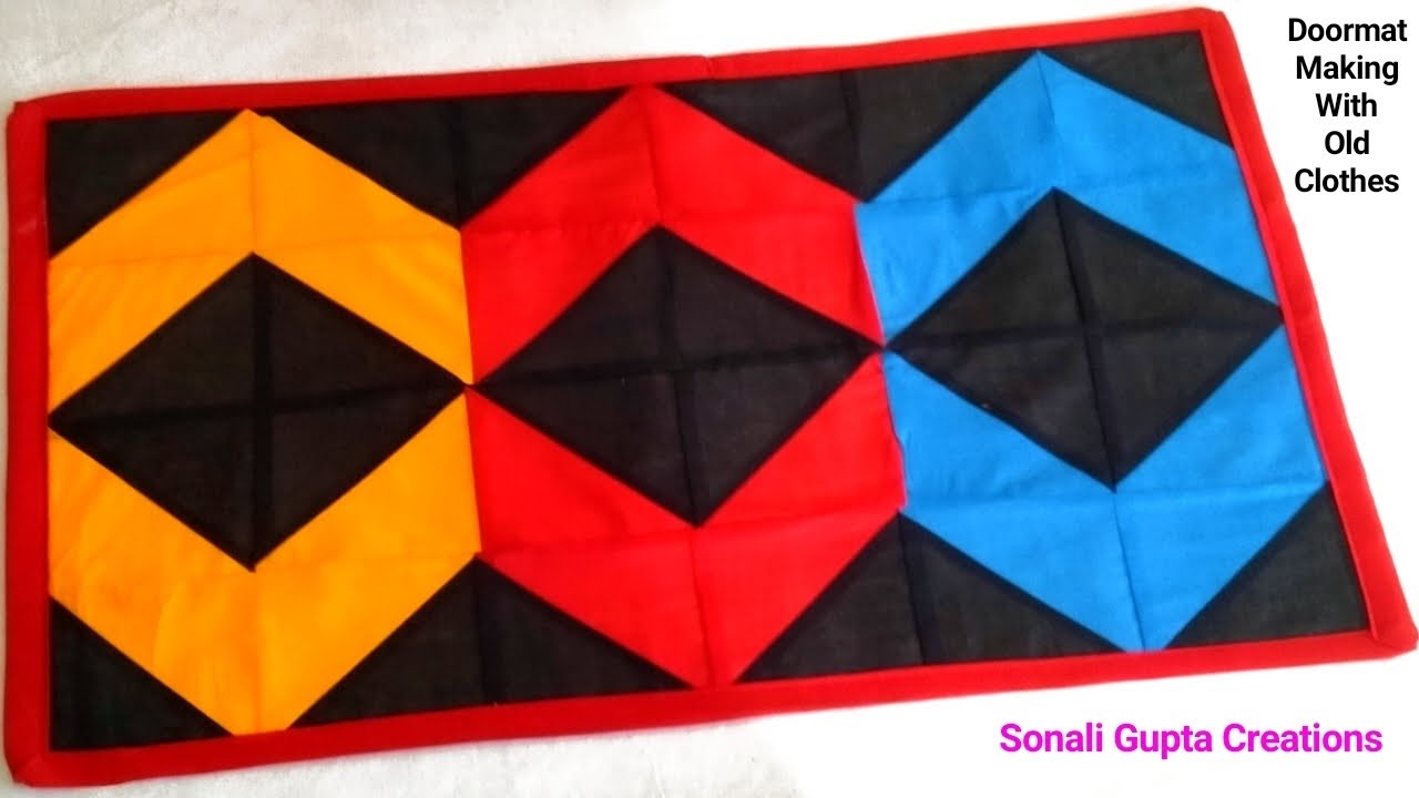 How To Make Doormat At Home | Paydan Banane Ka Tarika | Doormat With Old Clothes #doormatmaking #mat