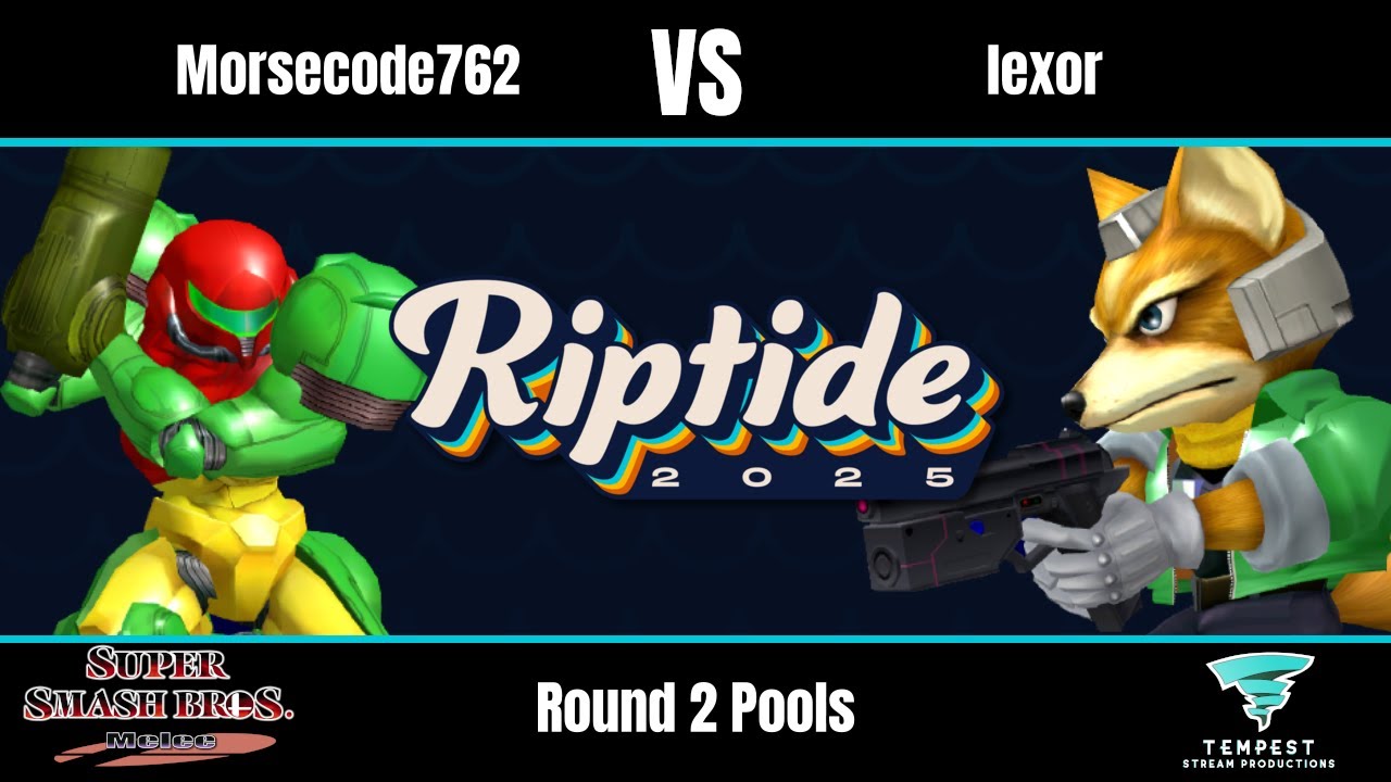 Morsecode762 (Samus) vs lexor (Fox) - Melee Round 2 Pools - Riptide 2025