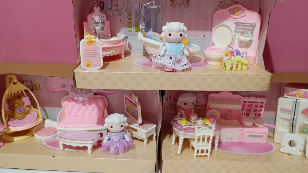 Tour pela minha casinha da família feliz ! Miniatura fofa demais 💕