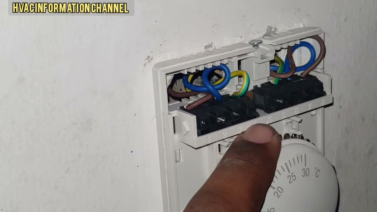 how to fix thermostat fcu unit/manual thermostat replace/fixing new thermostat 6373
