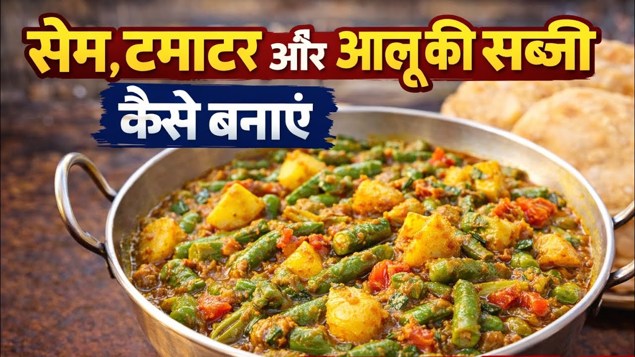 सब्जी में सब्ज़ियाँ: सेम, टमाटर और आलू की आसान रेसिपी