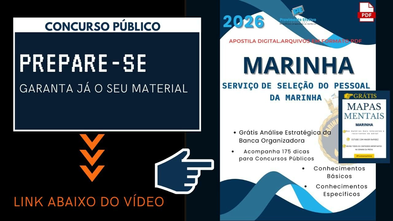 Apostila Marinha Engenharia Cartográfica Corpo de Engenheiros 2026