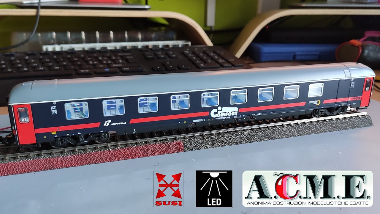 ACME 50874 UIC-X Cuccette Comfort 1998R ICN || Illuminazione Digitale con Luci Notturne Blu
