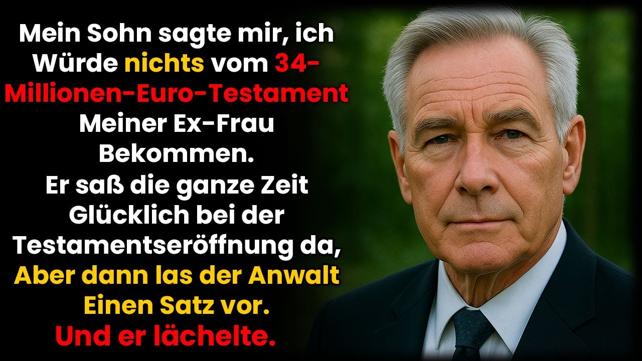 Mein Sohn sagte, ich bekäme nichts vom 34-Millionen-Erbe – doch der Anwalt fing an zu lachen…