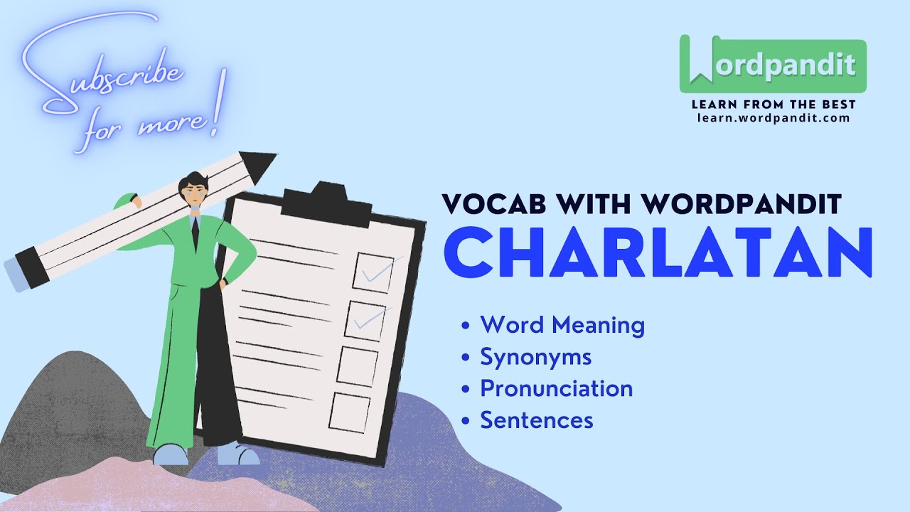 Charlatan Meaning | Synonyms | Sentence | Pronunciation | Easy Trick || Vocab with Wordpandit