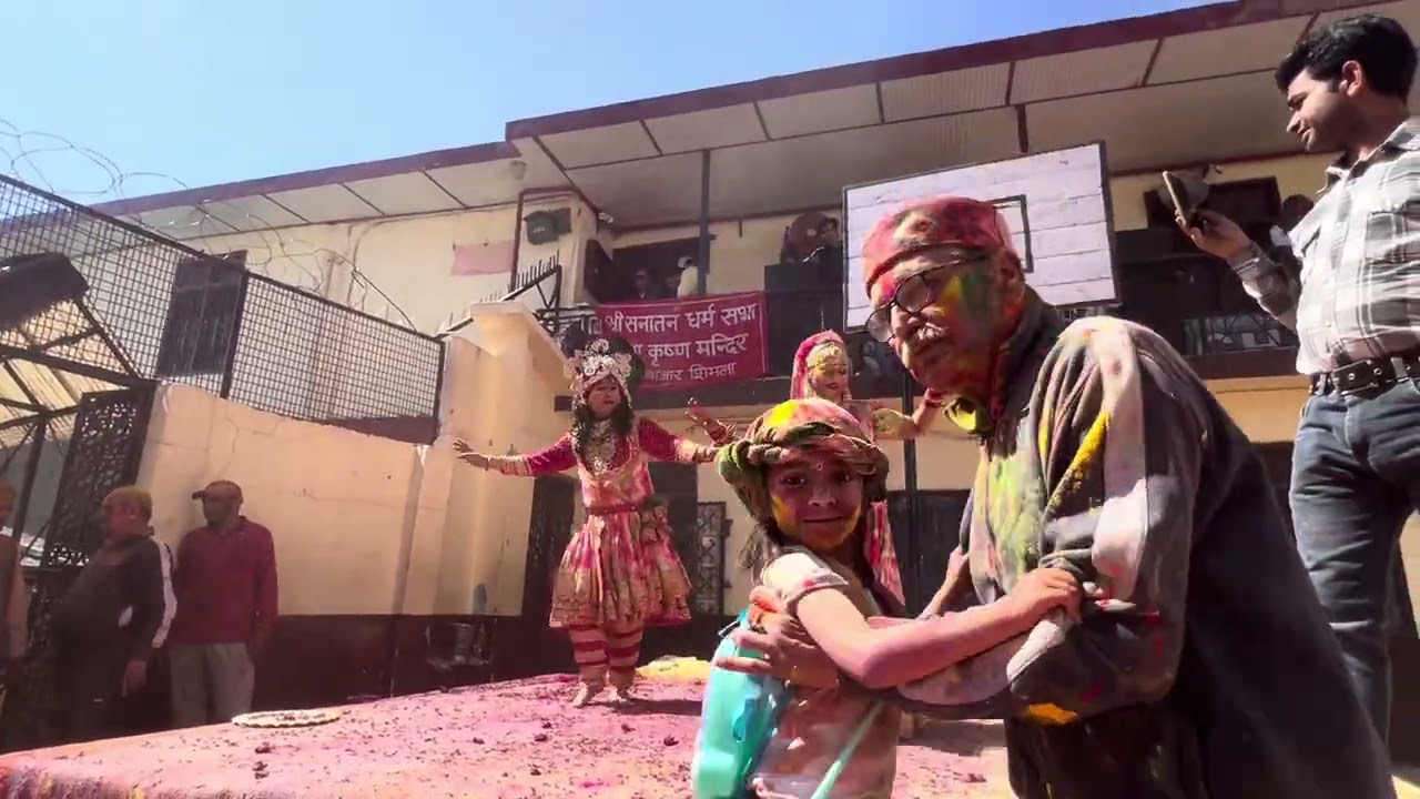 Immerse yourself in  Holi celebration in Vrindavan style with great dance by Krishna & Radha4/3/26